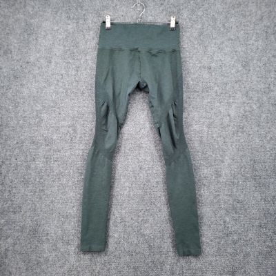 Alphalete Leggings Womens M Medium Green Athletic Workout Stretch Heather Gym